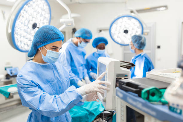 Doctor and Nurses working in surgery room